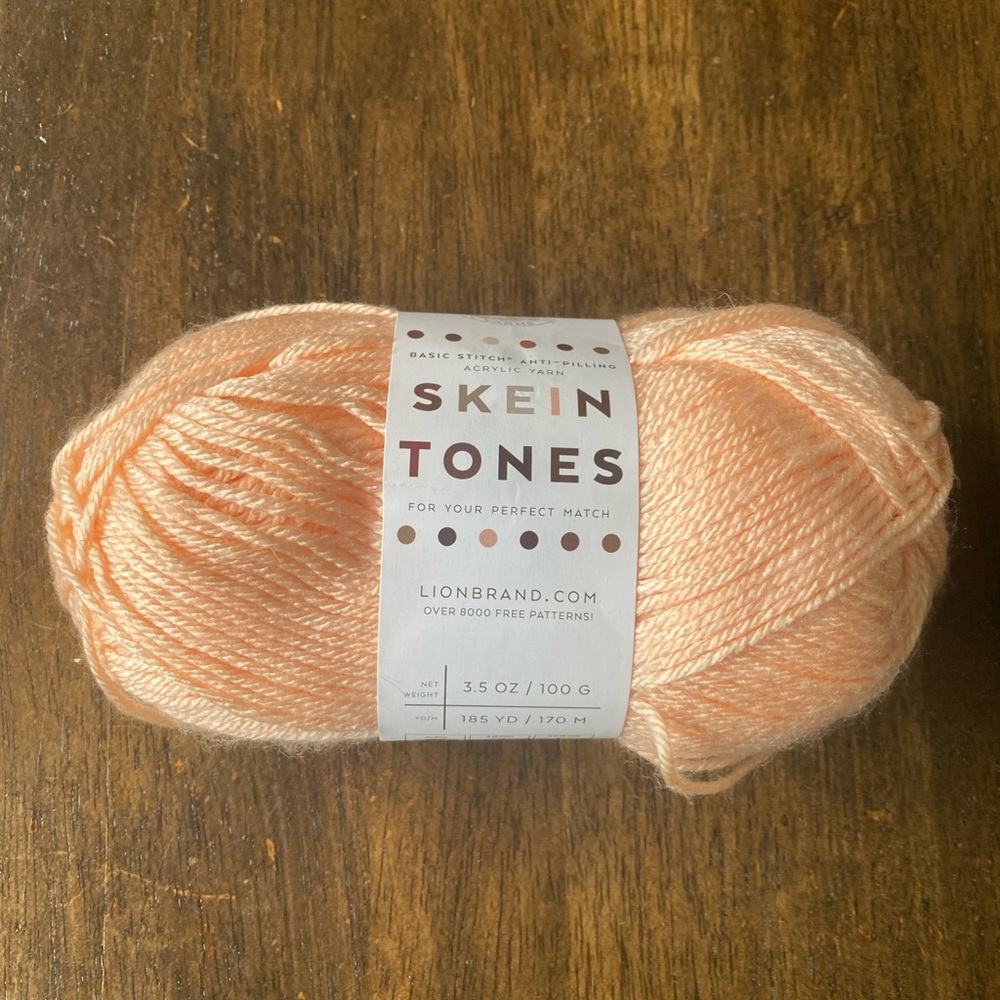Lion Brand Skein Tones Acrylic Yarn - Peachy